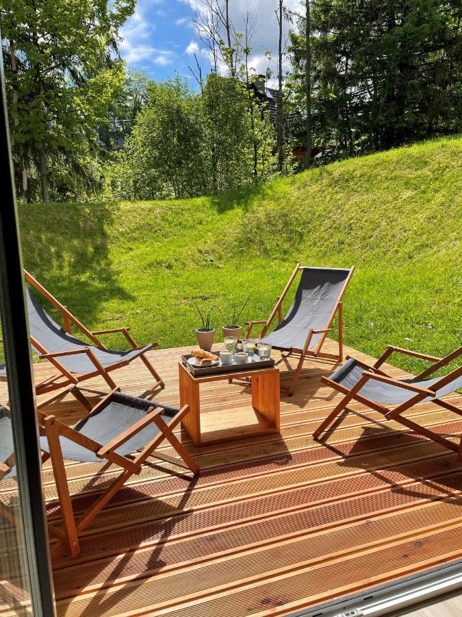 Apartament Willa Hrube parter z tarasem i kominkiem Zakopane Bagian luar foto